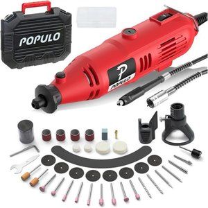 Power Rotary Tool Kit with Flexible Shaft,107 PCS, Variable Speed Engraving Tool
